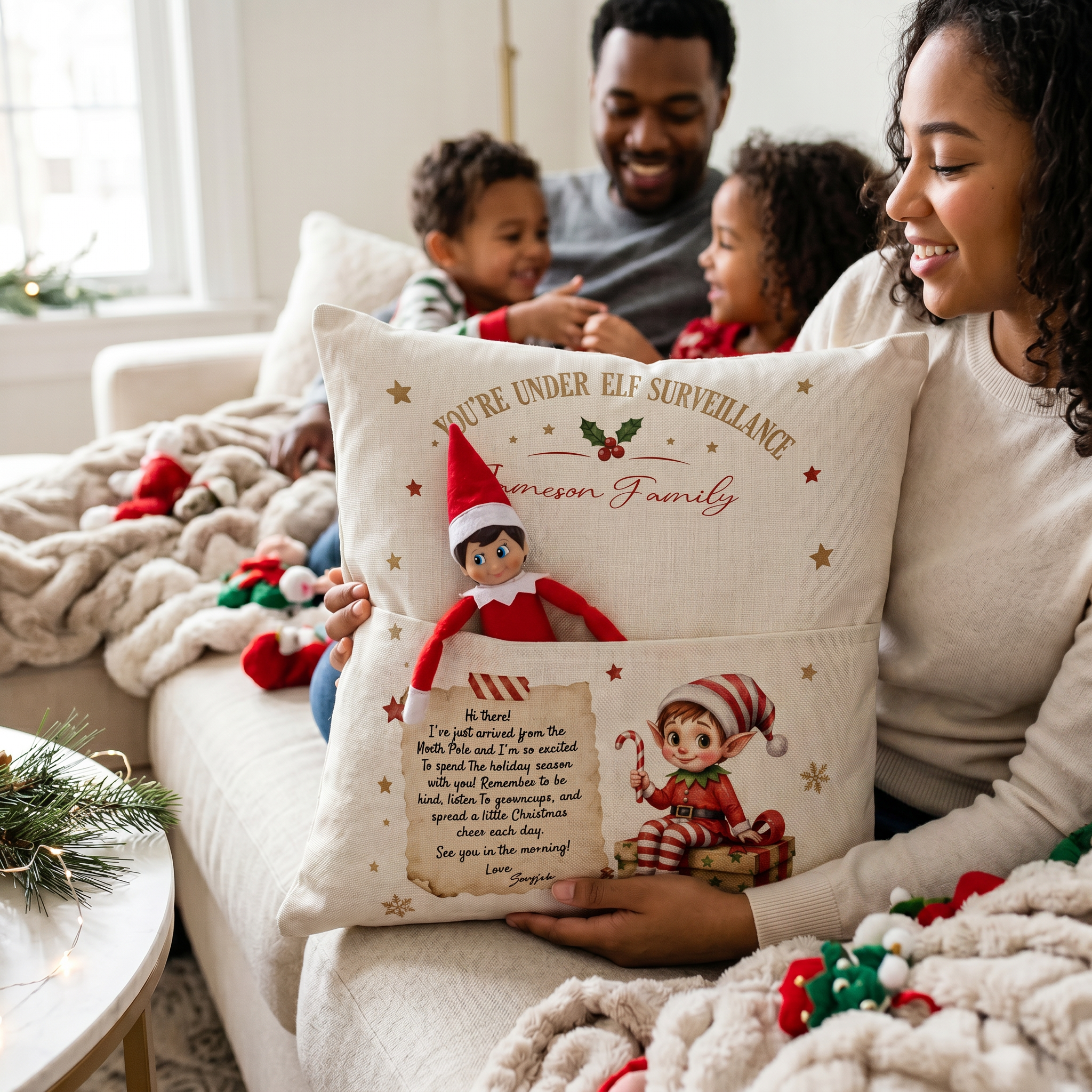 Elf Surveillance Pocket Cushion