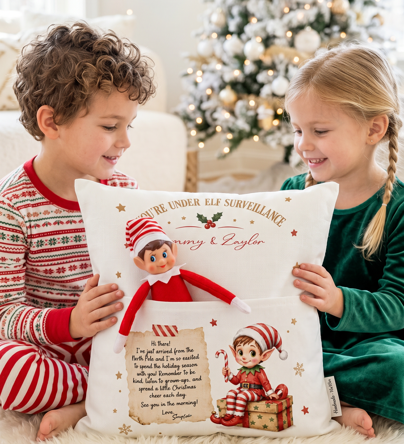 Elf Surveillance Pocket Cushion