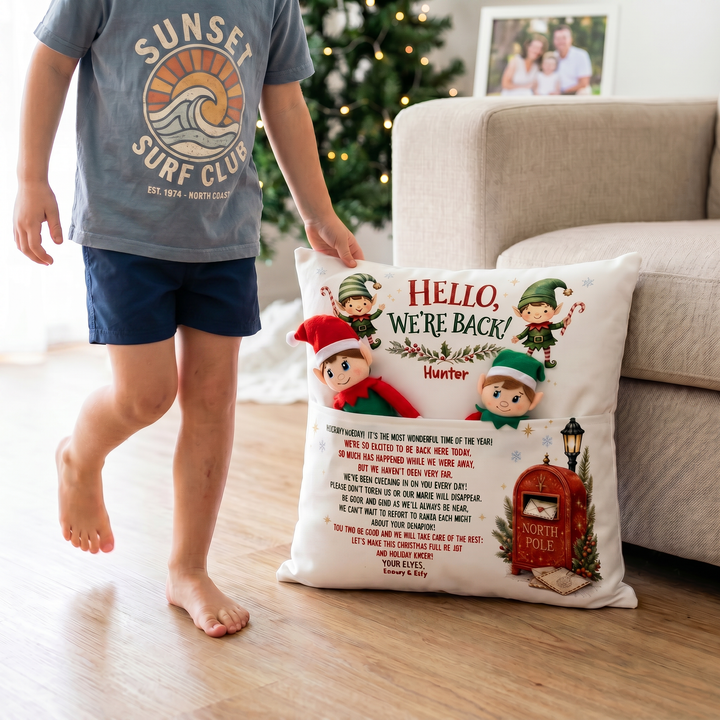 Santa’s Little Helpers Pocket Cushion