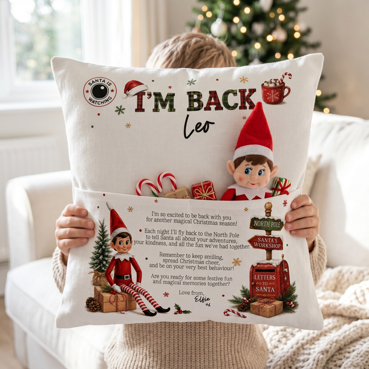 Elf Mail Pocket Cushion