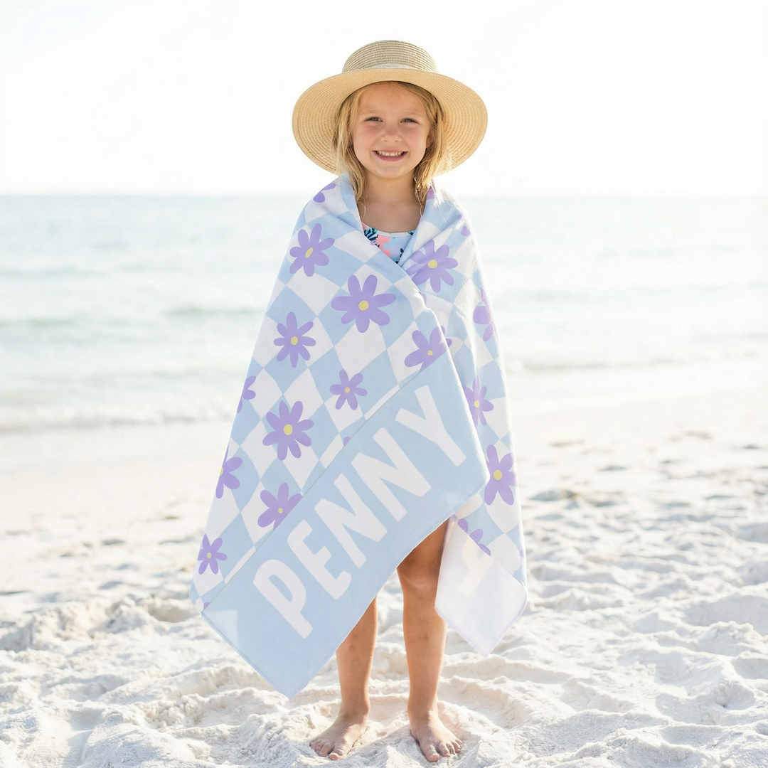 floral beach towel for girls | the custom co