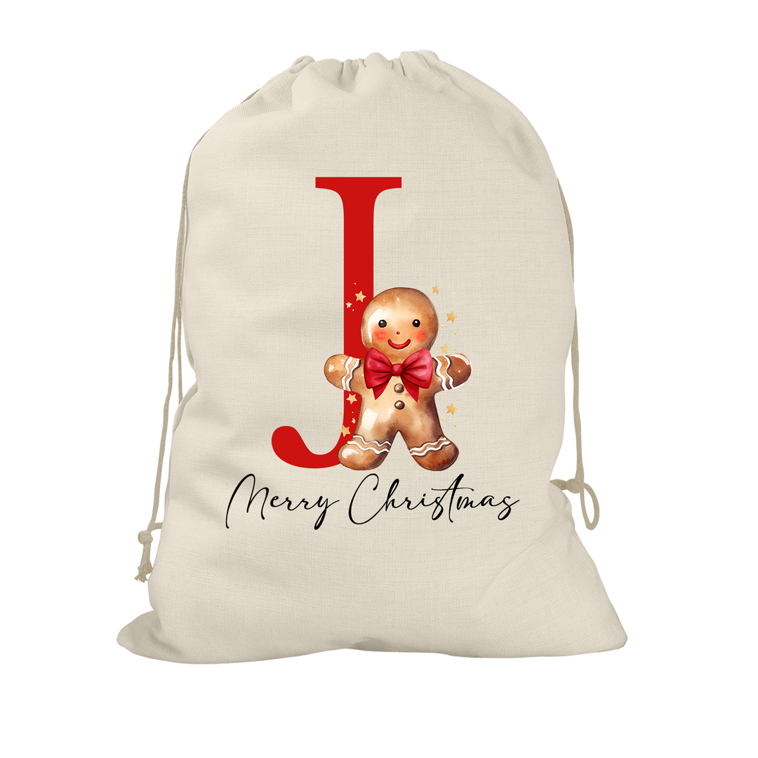 Gingerbread Man Santa Sack