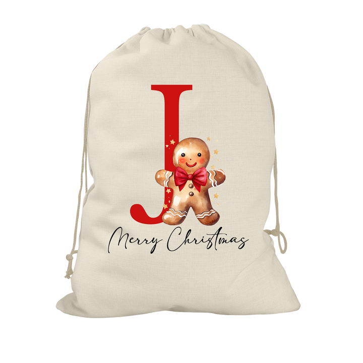 Gingerbread Man Santa Sack