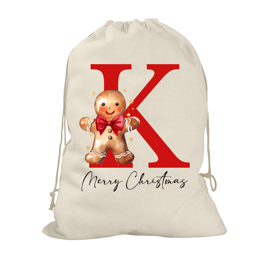 Gingerbread Man Santa Sack