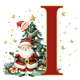 Initial Christmas Mug
