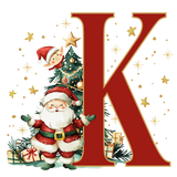 Initial Christmas Mug