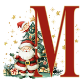 Initial Christmas Mug