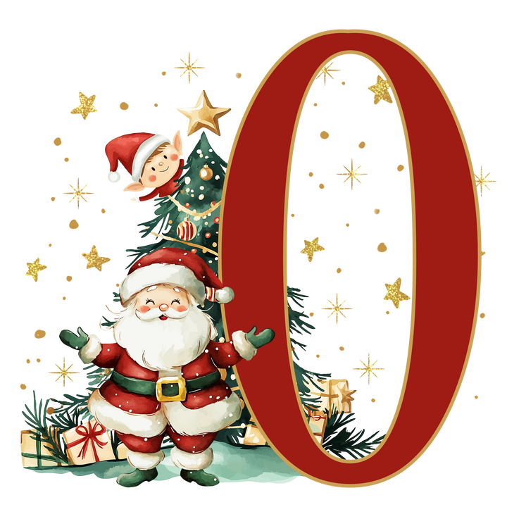 Santa Initial Kids Apron