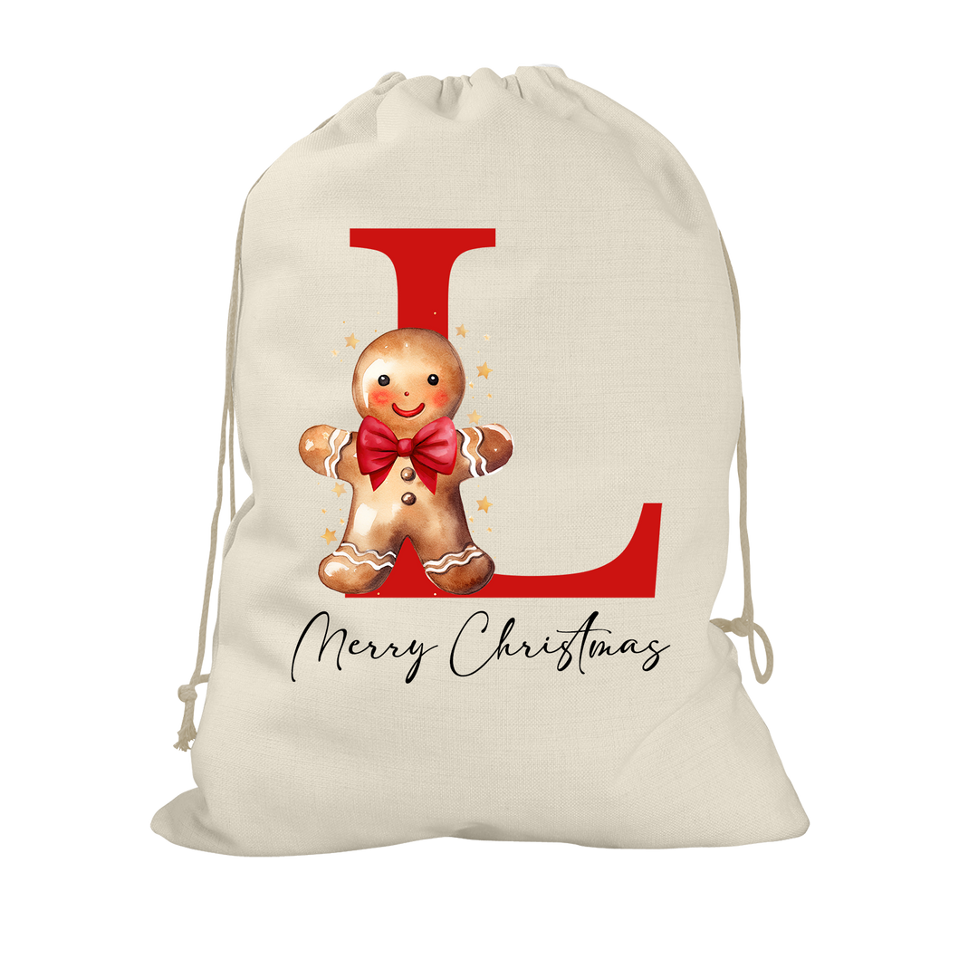 Gingerbread Man Santa Sack