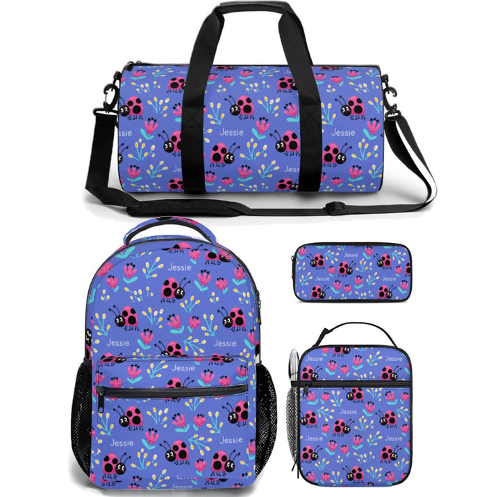 girls backpack lunch bag duffle bag combo