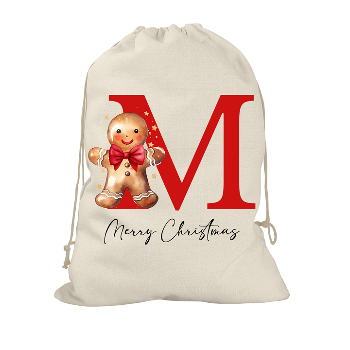 Gingerbread Man Santa Sack