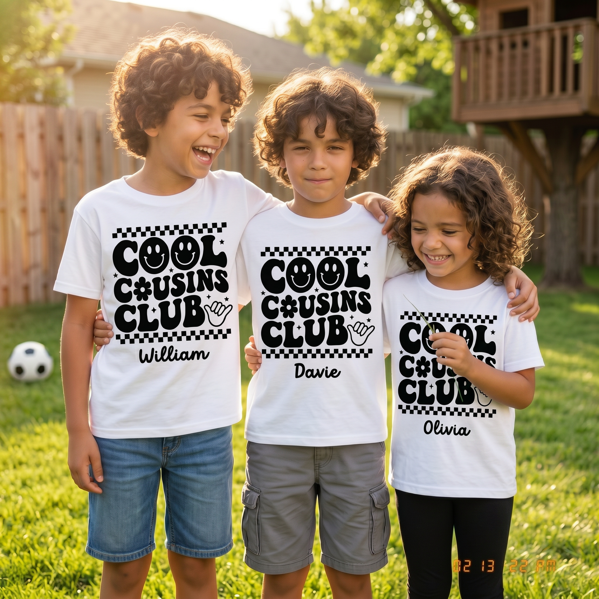 Cool Cousins Club t-shirt in soft cotton, made for family get-togethers - The Custom Co