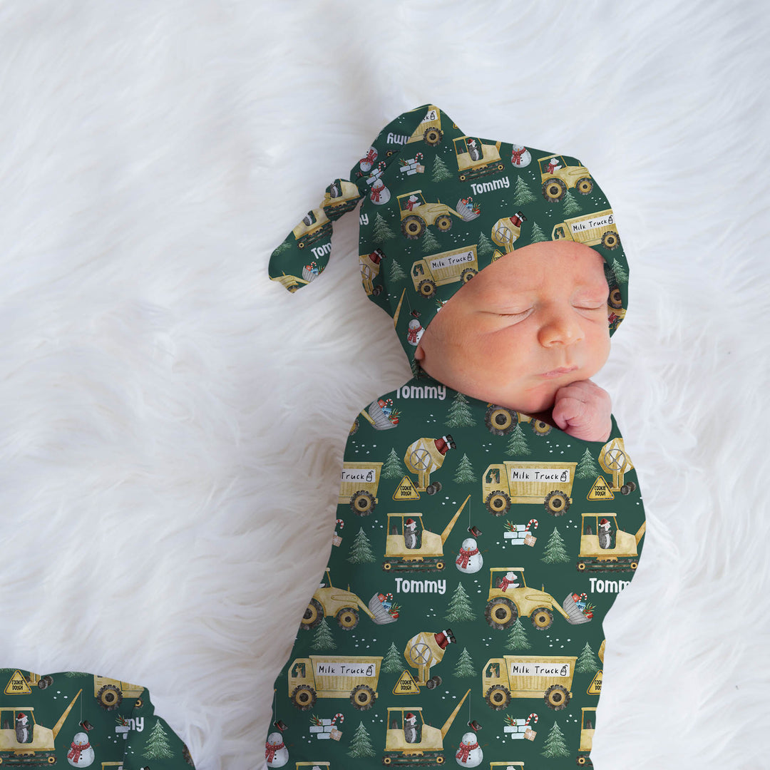 Christmas Swaddle Wrap & Beanie