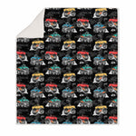 MONSTER TRUCK KIDS BLANKET SHERPA