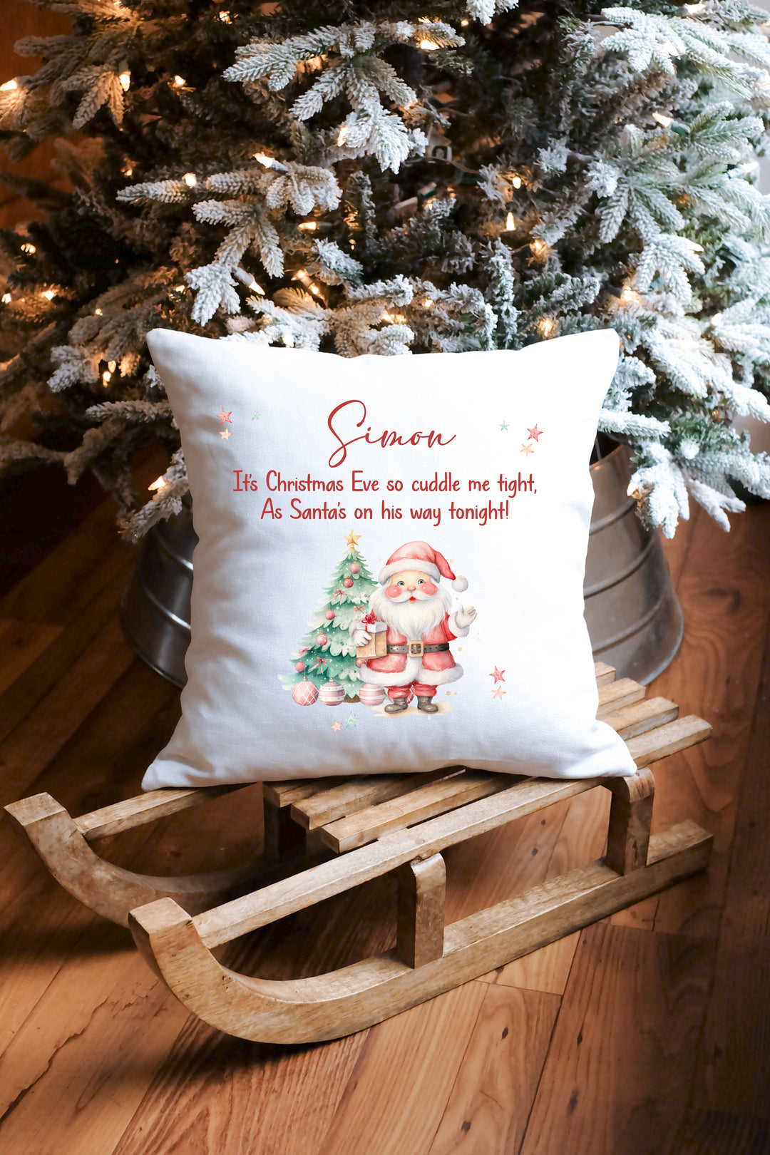 Santa is on His Way Cushion