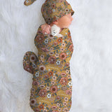 Personalised Swaddle & Beanie Set