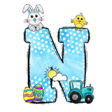 Easter Cars Initial Enamel Mug