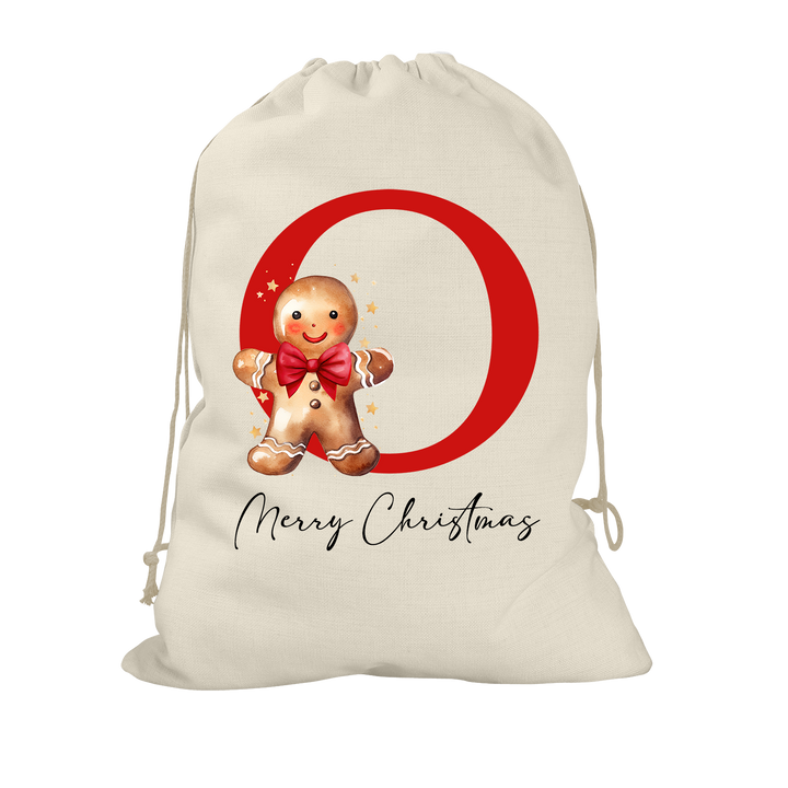 Gingerbread Man Santa Sack