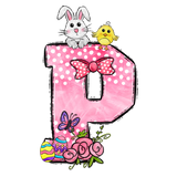Easter Bow Initial Enamel Mug