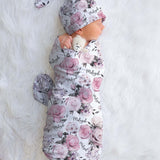 floral baby swaddle