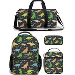dinosaur backpack lunch bag duffle bag combo