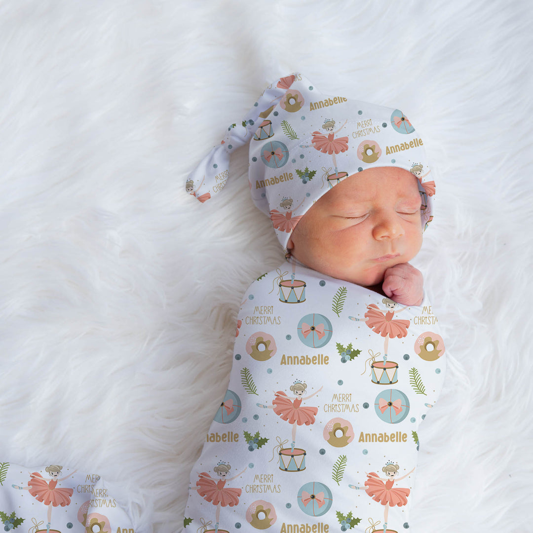Christmas Swaddle Wrap & Beanie