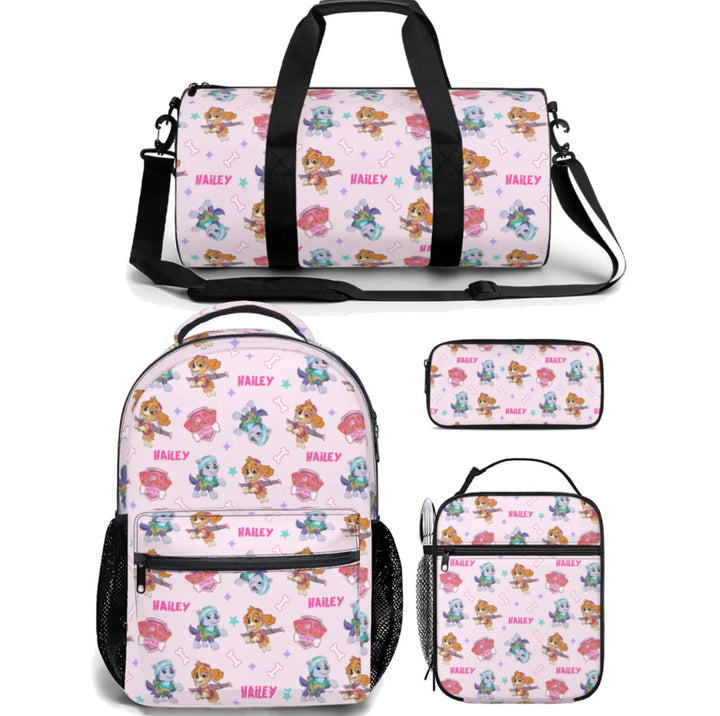 girls paw patrol backpack lunch bag duffle bag combo