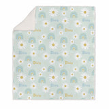 FLORAL KIDS SHERPA BLANKET PERSONALISED