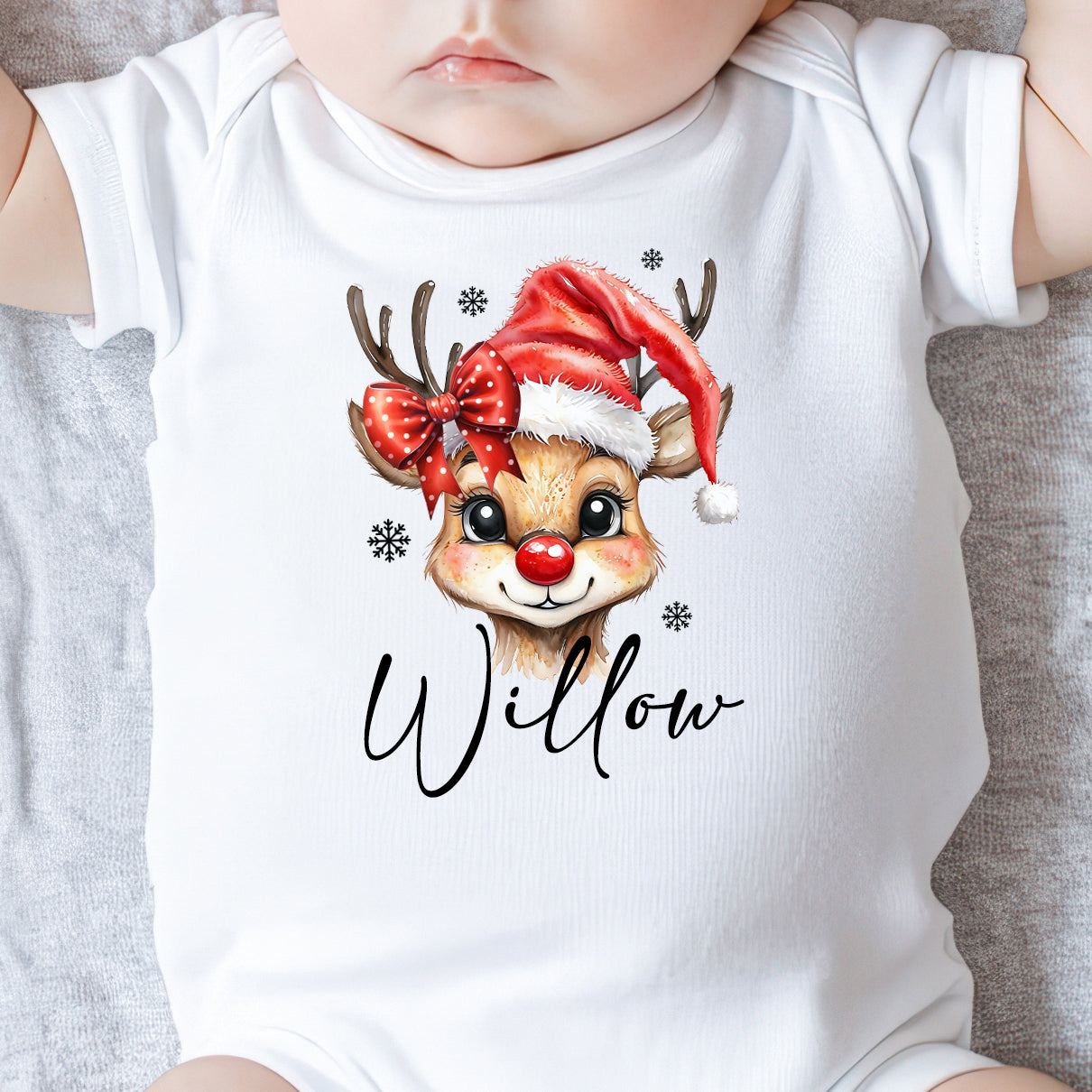 reindeer baby onesie custom