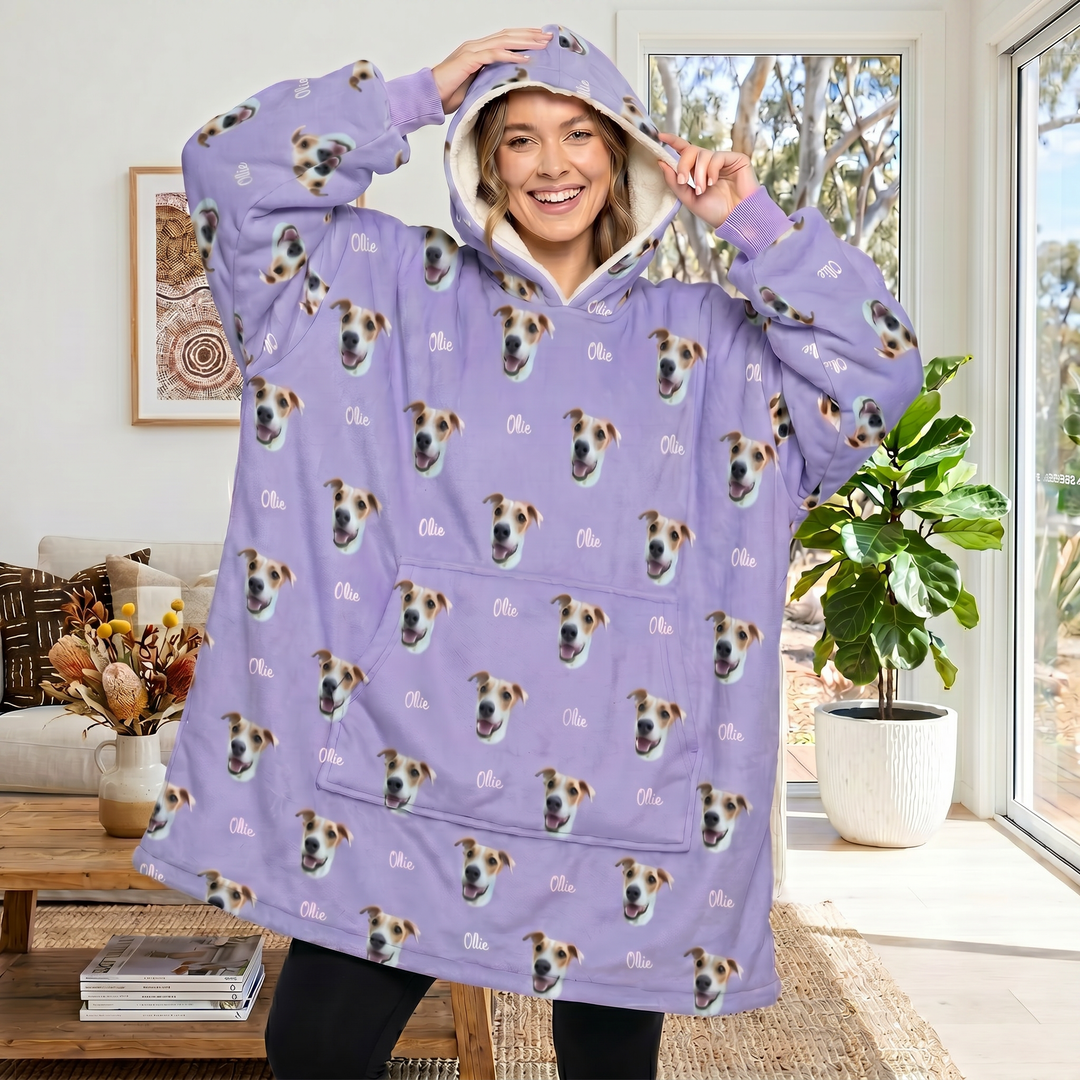 Personalised Pet Hoodie Blanket