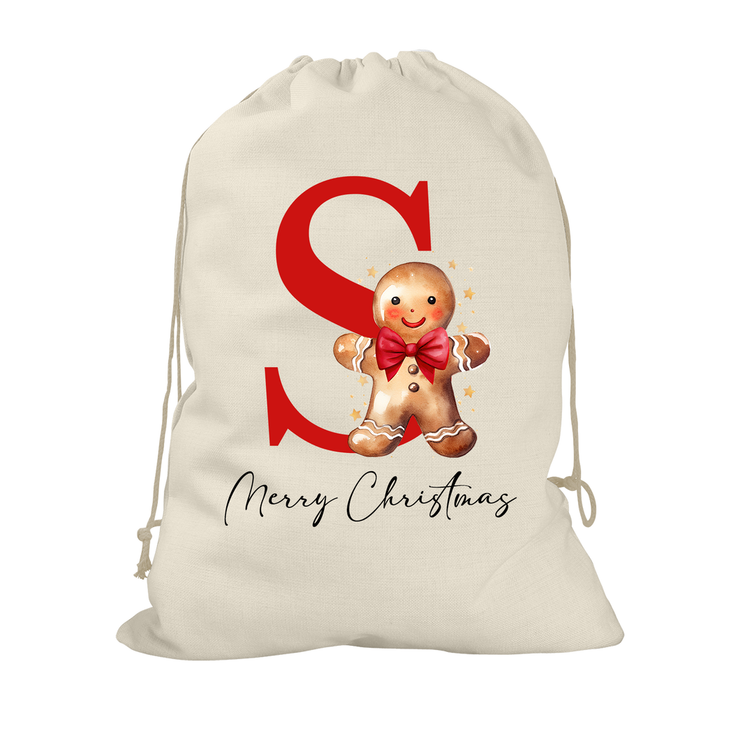 Gingerbread Man Santa Sack