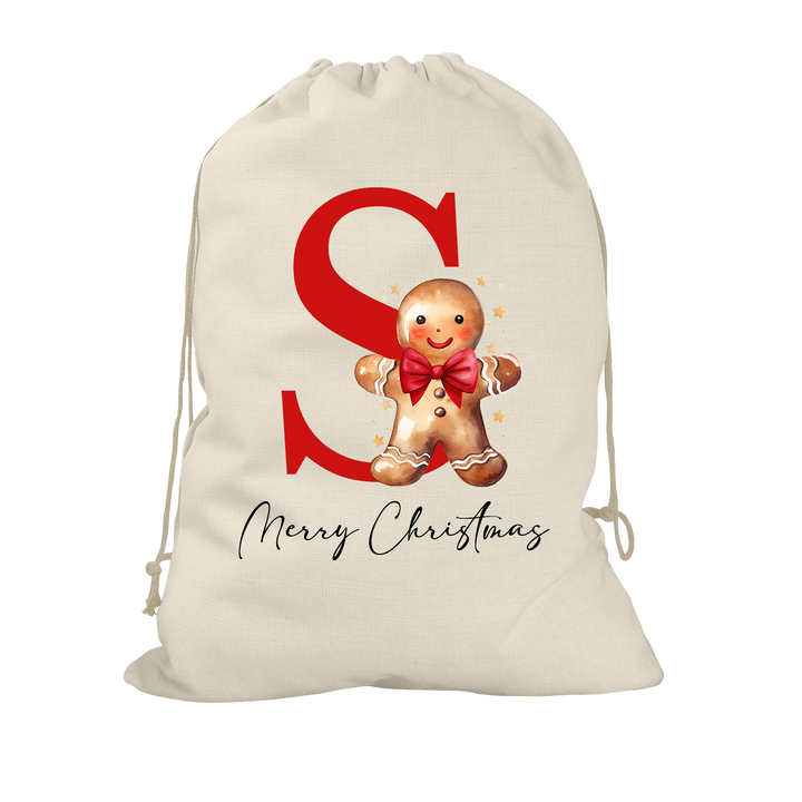 Gingerbread Man Santa Sack
