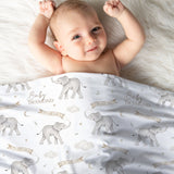 i'm new here swaddle with name