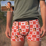 Custom Face Men's Underwear (Hearts)