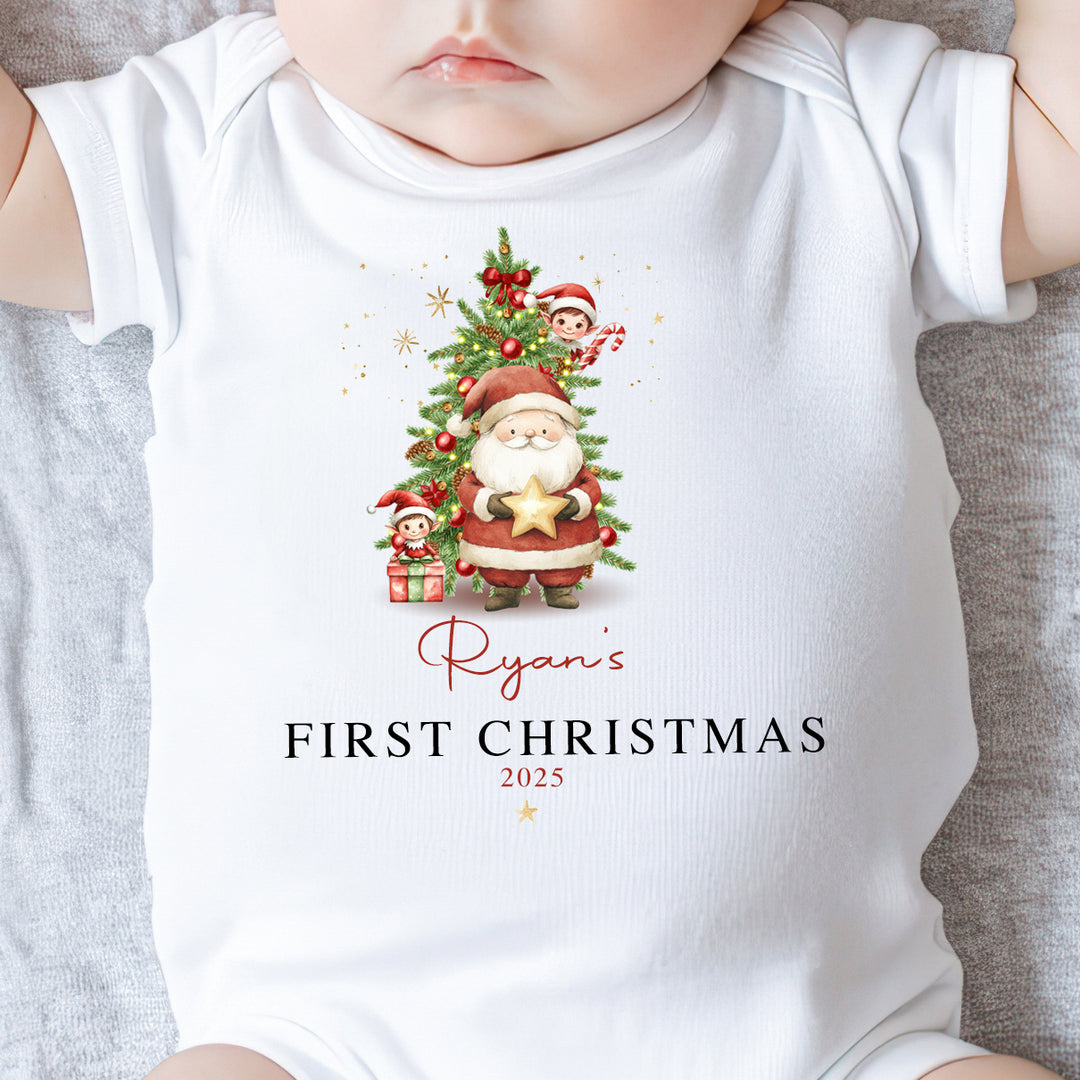 santa claus onesie personalised
