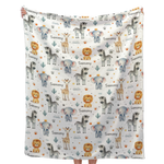 Personalised kids blanket in plush micro mink fleece, birthday gift for kids