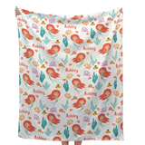 mermaid kids blanket