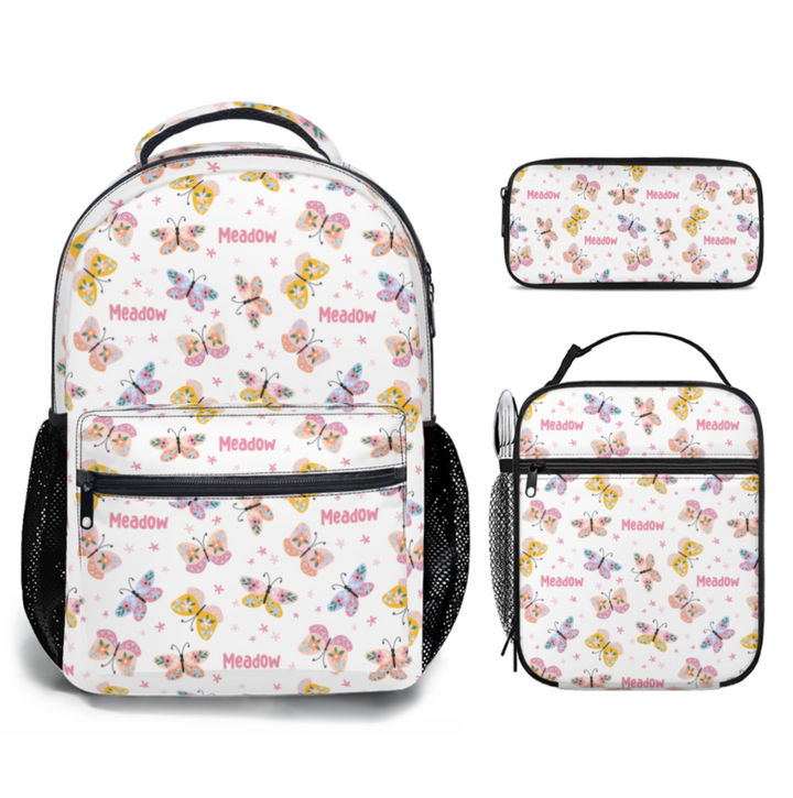 Personalised Backpack, Lunch Bag + Pencil Case Value Combo