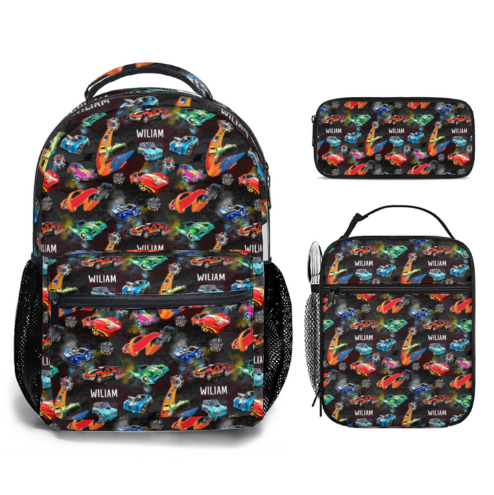 hot wheel backpack lunch bag