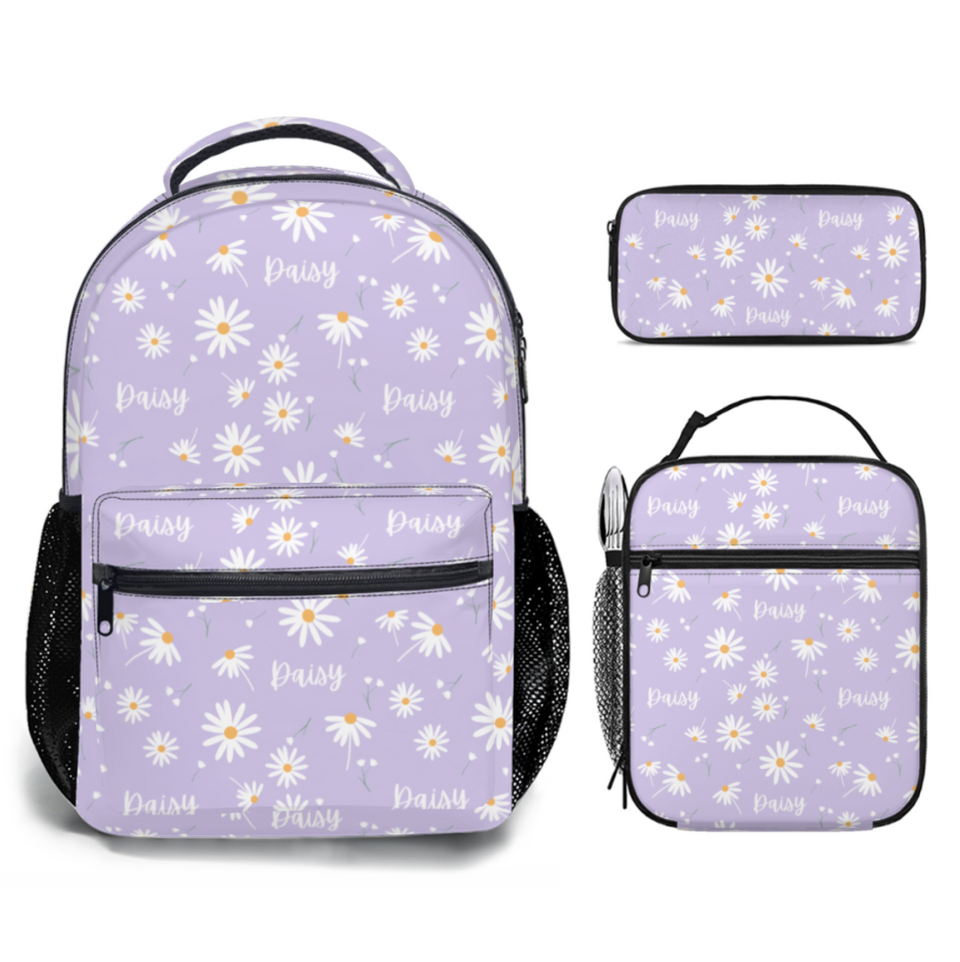 girls backpack lunch bag set