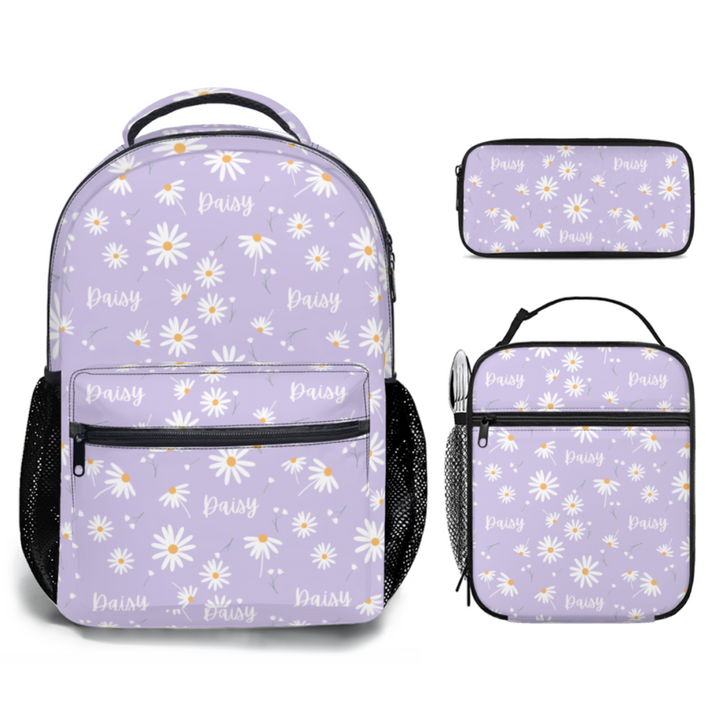 girls backpack lunch bag set
