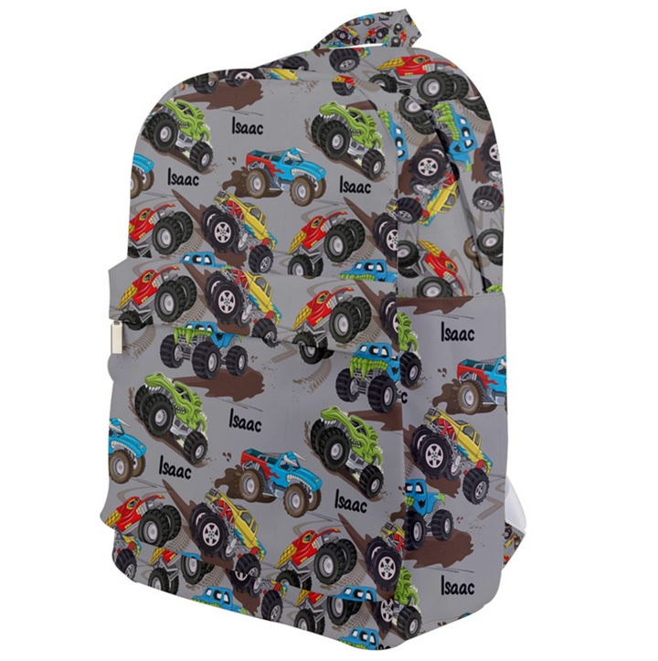 monster truck kids backpack
