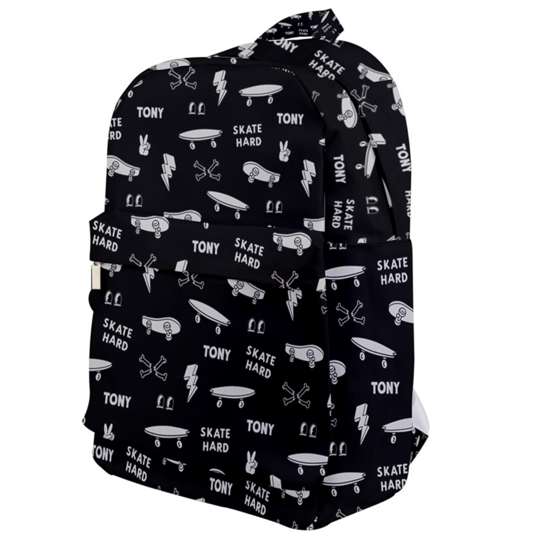 skateboarding kids backpack