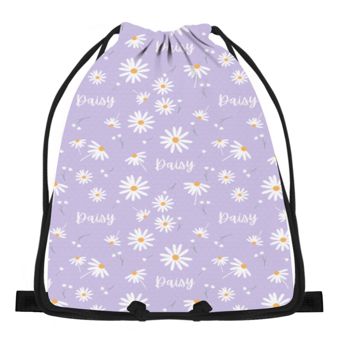 floral drawstring bag
