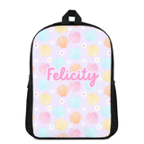 Custom Name Double Pocket School Bag