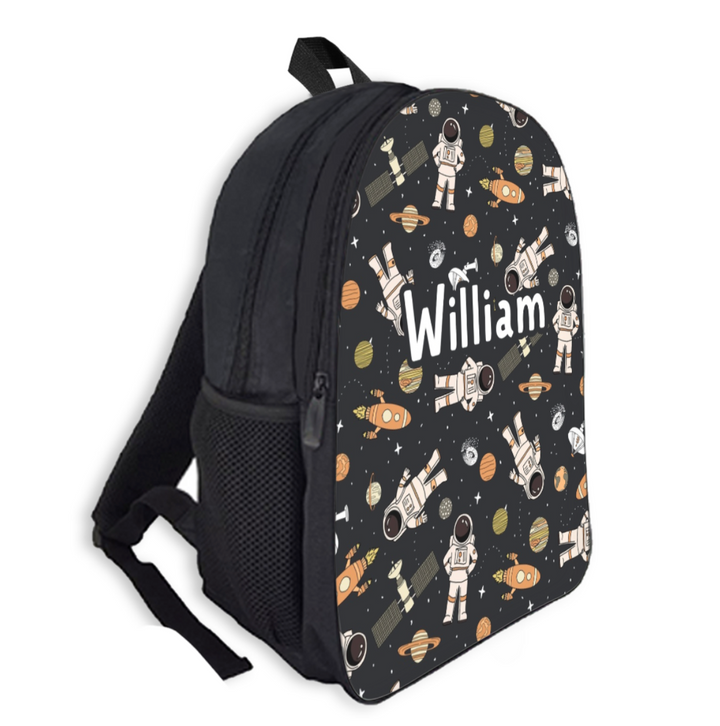 Custom Name Double Pocket School Bag