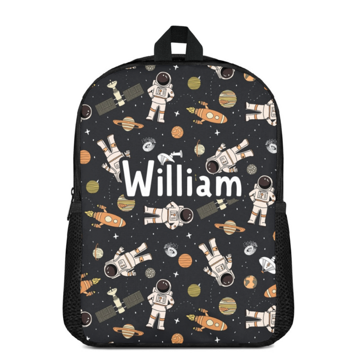 Custom Name Double Pocket School Bag