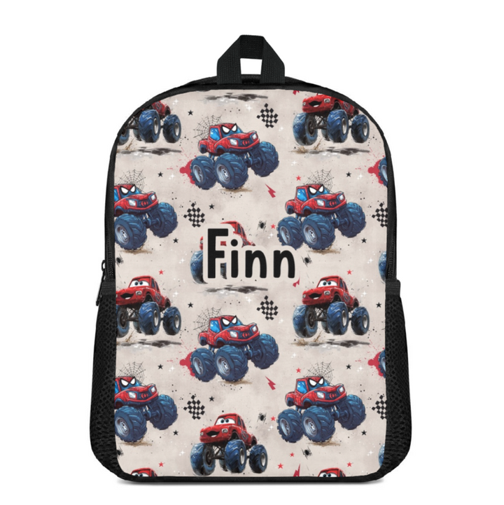 Custom Name Double Pocket School Bag