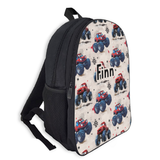Custom Name Double Pocket School Bag