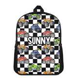 Custom Name Double Pocket School Bag